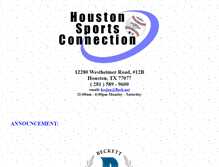 Tablet Screenshot of houstonsportsconnection.net